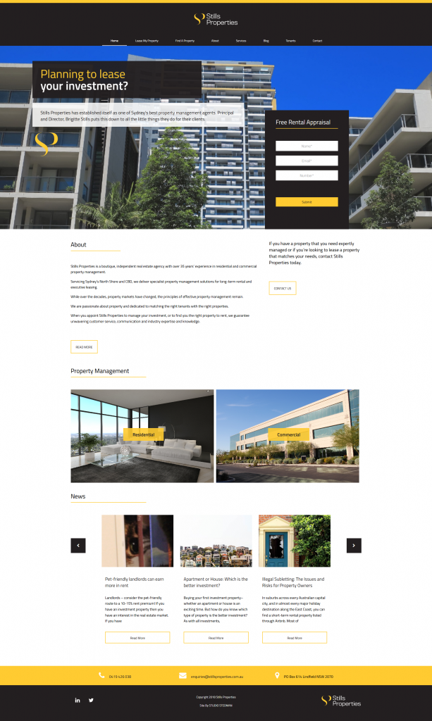 Sydney North Shore Property Management IT3 Advanced  Designs